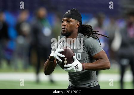 Cincinnati defensive back Arquon Bush poses for a portrait at the NFL ...