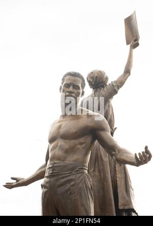 Emancipation and Freedom monument at Browns Island Richmond Virginia Stock Photo