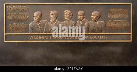 Emancipation and Freedom monument at Browns Island Richmond Virginia Stock Photo