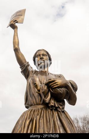 Emancipation and Freedom monument at Browns Island Richmond Virginia Stock Photo