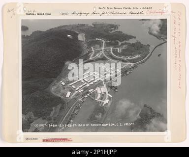 Panama Canal Zone - Gamboa, Aerial Photograph. Stock Photo