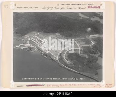 Panama Canal Zone - Gamboa, Aerial Photograph. Stock Photo