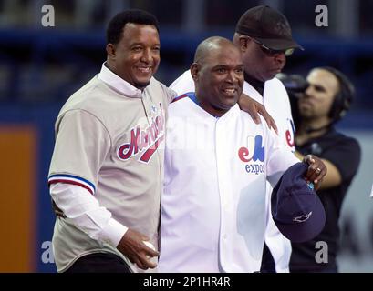 Tim Raines dropped the puck and was honored at a Montreal