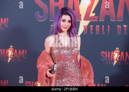 Rome, Italy. 3rd Mar, 2023. Ambra Pazzani attends the premiere for ''Shazam! Fury Of The Gods'' at The Space Cinema Moderno on March 03, 2023 in Rome, Italy (Credit Image: © Matteo Nardone/Pacific Press via ZUMA Press Wire) EDITORIAL USAGE ONLY! Not for Commercial USAGE! Stock Photo