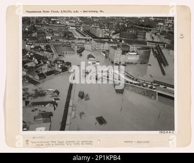 Pennsylvania - Susquehanna River, Aerial Photograph. Stock Photo