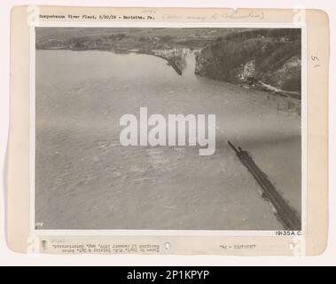 Pennsylvania - Susquehanna River, Aerial Photograph. Stock Photo