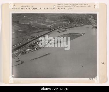 Pennsylvania - Susquehanna River, Aerial Photograph. Stock Photo