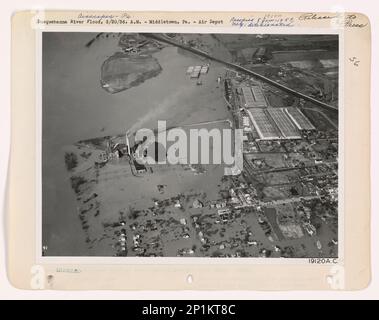 Pennsylvania - Susquehanna River, Aerial Photograph. Stock Photo