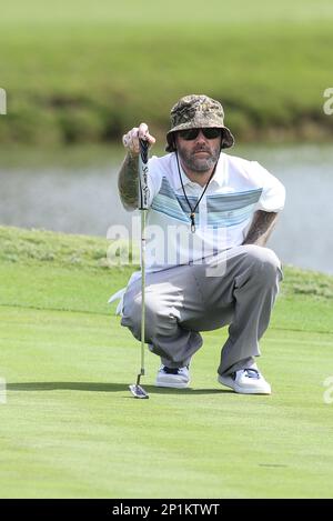 March 12, 2016: Tim Tebow watches a tee shot during the Tim Tebow  Foundation Celebrity Golf Classic at the TPC Sawgrass Stadium Course in  Ponte Vedra Beach,Fl. (photo by David Rosenblum/Icon Sportswire) (