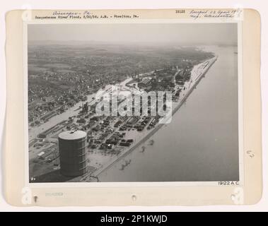 Pennsylvania - Susquehanna River, Aerial Photograph. Stock Photo