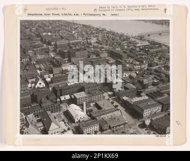 Pennsylvania - Susquehanna River, Aerial Photograph. Stock Photo