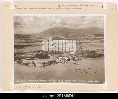 Puerto Rico - Coastal Plain, Aerial Photograph. Stock Photo