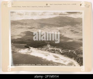 Puerto Rico - Coastal Plain, Aerial Photograph. Stock Photo