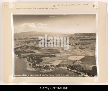 Puerto Rico - Coastal Plain, Aerial Photograph. Stock Photo