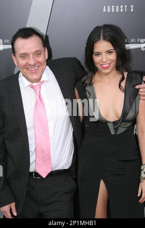 Hollywood, USA. 01st Aug, 2012. Tom Sizemore and Olga Segura at the Los Angeles premiere of Columbia Pictures 'Total Recall'. Arrivals held at the Grauman's Chinese Theater in Hollywood, CA, August 1, 2012. Photo by: Richard Chavez/PictureLux Credit: PictureLux/The Hollywood Archive/Alamy Live News Stock Photo