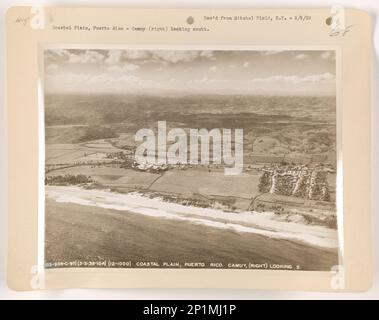 Puerto Rico - Coastal Plain, Aerial Photograph. Stock Photo