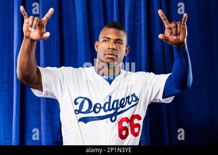 Yasiel Puig 2015 Los Angeles Dodgers Game Worn Complete Uniform #66