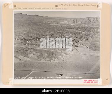 Texas - El Paso, Aerial Photograph. Stock Photo