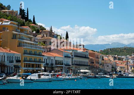 Port, Gythio, Mani, Lakonia, Peloponnese, Greece, Githio, Gythion Stock Photo