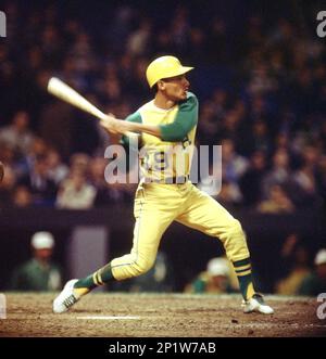Oakland A's Bert Campaneris (19) during a game from his 1967 season with  the Oakland A's against the New York Yankees at Yankee Stadium in the  Bronx, New York. Bert Campaneris played for 19 years for 5 different teams  and was a 6-time All-Star