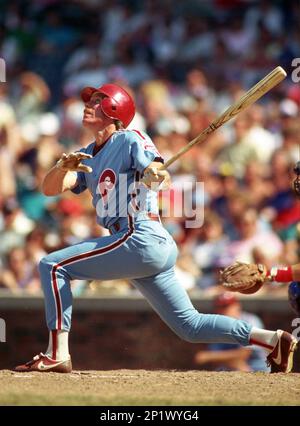 Philadelphia Phillies Mike Schmidt(20) in action during a game from his  1988 season. Mike Schmidt