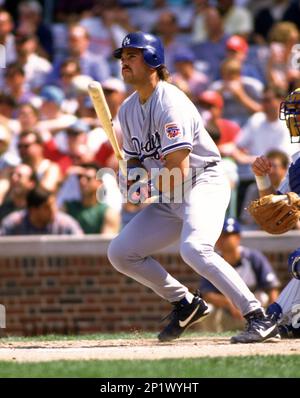 San Diego Padres catcher Mike Piazza waits for the game to start between  the Padres and the Los Angeles Dodgers at Petco Park in San Diego, CA, on  August 23, 2006. The