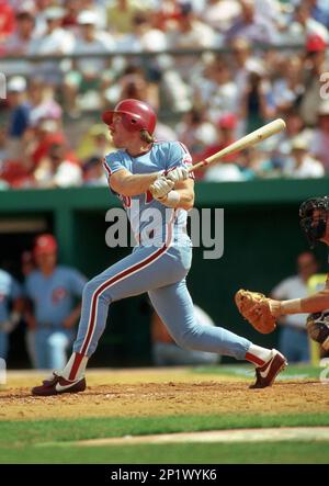 Philadelphia Phillies Mike Schmidt(20) in action during a game from his  1988 season. Mike Schmidt