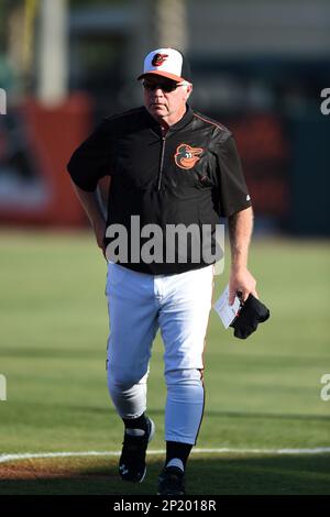 Baltimore Orioles manager Buck Showalter (26) during an MLB baseball game  between the Baltimore Orioles and the Oakland Athletics Sunday April 28,  2013 at The Oakland Alameda County Coliseum Oakland Ca. The