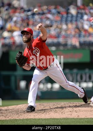 Washington Nationals Bryce Harper (34) during a game against the Pittsburgh  Pirates on June 21, 2015 at Nationals Park in Washington, DC. The Nationals  beat the Pirates 9-2.(Chris Bernacchi via AP Stock Photo - Alamy