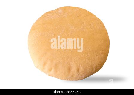 Arabic bread loaf isolated on white, clipping path Stock Photo