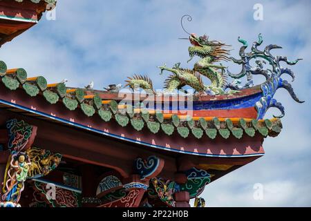 Taipei, Taiwan - January 25, 2023: The Taipei Confucius Temple is a Confucian temple in Datong District, Taipei, Taiwan. Stock Photo