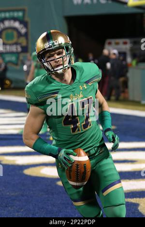 October 31, 2015: Notre Dame Fighting Irish wide receiver Torii Hunter Jr.,  (16) with the catch during the NCAA football game between the Notre Dame  Fighting Irish and the Temple Owls at