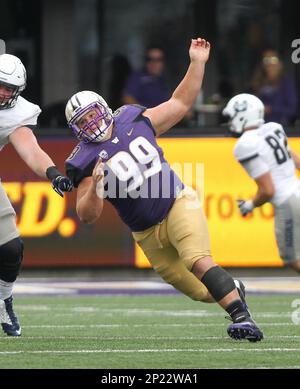 10 September 2016: Washington's Greg Gaines during the game against Idaho.  Washington defeated Idaho at Husky Stadium in Seattle, WA. (Photo by Jesse  Beals/Icon Sportswire) (Icon Sportswire via AP Images Stock Photo 