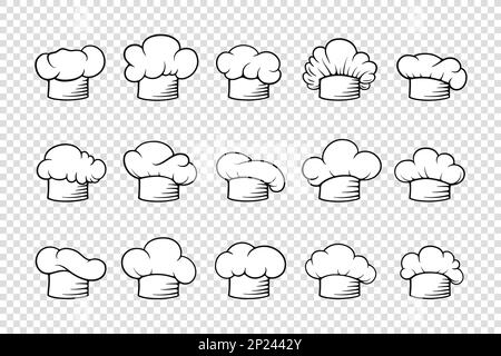 White chef's hat with fluffy brim on black background png download -  3640*2980 - Free Transparent Doodle Style Chef Hat png Download. - CleanPNG  / KissPNG