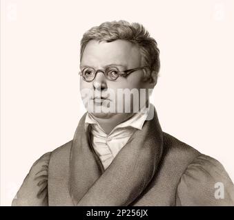 Friedrich Arnold Brockhaus, 1772 – 1823, German encyclopedia publisher and editor, digitally altered Stock Photo