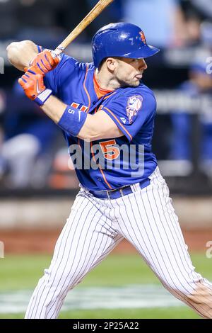 October 30, 2015: New York Mets third baseman David Wright (5) [4650] hits  a two run homer to left center field during the first inning of the Mets'  9-3 victory over the