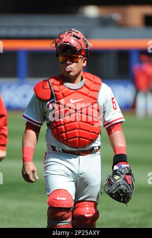 Philadelphia Phillies catcher Carlos Ruiz (51) during game against the Los  Angeles Dodgers at Citizens Bank Park in Philadelphia, Pennsylvania on  August 6, 2015. Dodgers defeated Phillies 10-8. (Tomasso DeRosa via AP  Stock Photo - Alamy