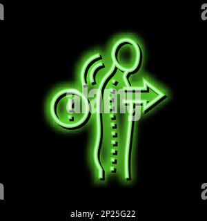 surgery scoliosis neon glow icon illustration Stock Vector Image & Art ...