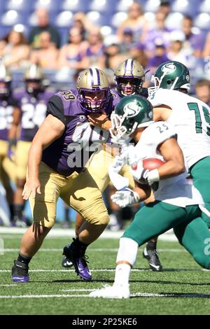 10 September 2016: Washington's Greg Gaines during the game against Idaho.  Washington defeated Idaho at Husky Stadium in Seattle, WA. (Photo by Jesse  Beals/Icon Sportswire) (Icon Sportswire via AP Images Stock Photo 