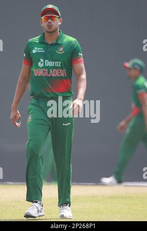 Taskin Cricketer Taskin Ahmed during the Bangladesh-England 3rd and final T20I match of ...