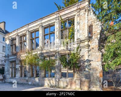Preserved historic wall in old quarter of Tours, Indre-et-Loire (37), France. Stock Photo