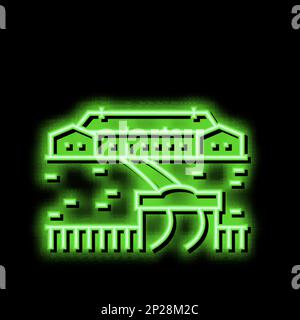 ranch house neon glow icon illustration Stock Vector Image & Art - Alamy