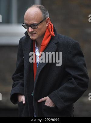 Filke photo dated 13/11/2020 of Dominic Cummings whose time in Downing Street was a 'nightmare', Rishi Sunak appeared to tell Matt Hancock, according to the latest set of leaked WhatsApp messages. The remarks, made on the day that the former No 10 aide used an appearance in front of MPs to claim that thousands of people died needlessly during the pandemic, show the then-Chancellor and Mr Hancock complaining about Mr Cummings. Issue date: Saturday March 4, 2023. Stock Photo