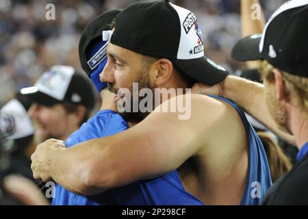 October 14, 2015: Toronto Blue Jays Right field Jose Bautista (19) [4530]  homers and flips his bat in the air in the 7th inning during the Toronto  Blue Jays 6-3 victory over