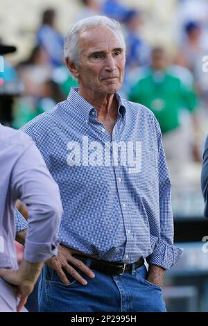 The No. 32 of former Los Angeles Dodgers pitcher Sandy Koufax at the Retired  Numbers Plaza at Dodger Stadium Tuesday, Apr. 12, 2022, in Los Angeles.  (Photo by Image of Sport/Sipa USA