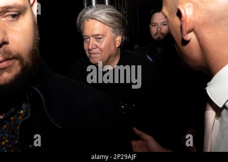 Oxon Hill, United States. 03rd Mar, 2023. Steve Bannon at the 2023 Conservative Political Action Conference (CPAC) in National Harbor, Maryland, U.S., on Friday, March 3, 2023. Credit: Julia Nikhinson/CNP/Sipa USA Credit: Sipa USA/Alamy Live News Stock Photo