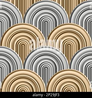 Crazy curves - tangled geometric pattern with golden and silver platinum colors. Multicolor curvy lines. Abstract geo geometric technology background. Stock Vector