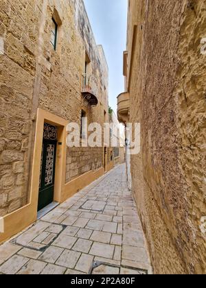 The Streets of The Silent City Medina Malta Stock Photo