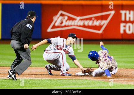 September 21, 2015: Atlanta Braves Shortstop Andrelton Simmons (19) [7976]  during a MLB National League Eats match-up between the Atlanta Braves and  the New York Mets at Citi Field in Flushing, NY. (