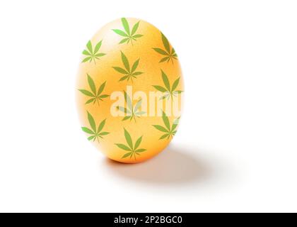 Easter egg isolated on white background 6 Stock Photo